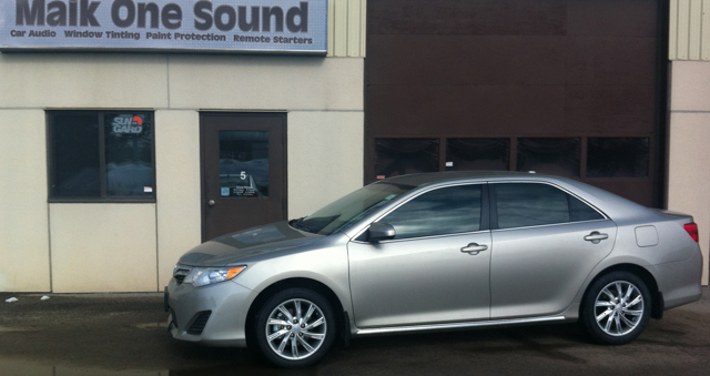 Toyota Camry 2013 with professional window tint in North Bay